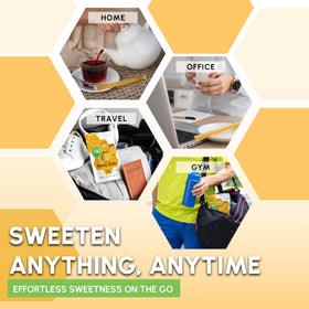 Snackathon Honey Sticks coffee companion smooth sweetness without mess.