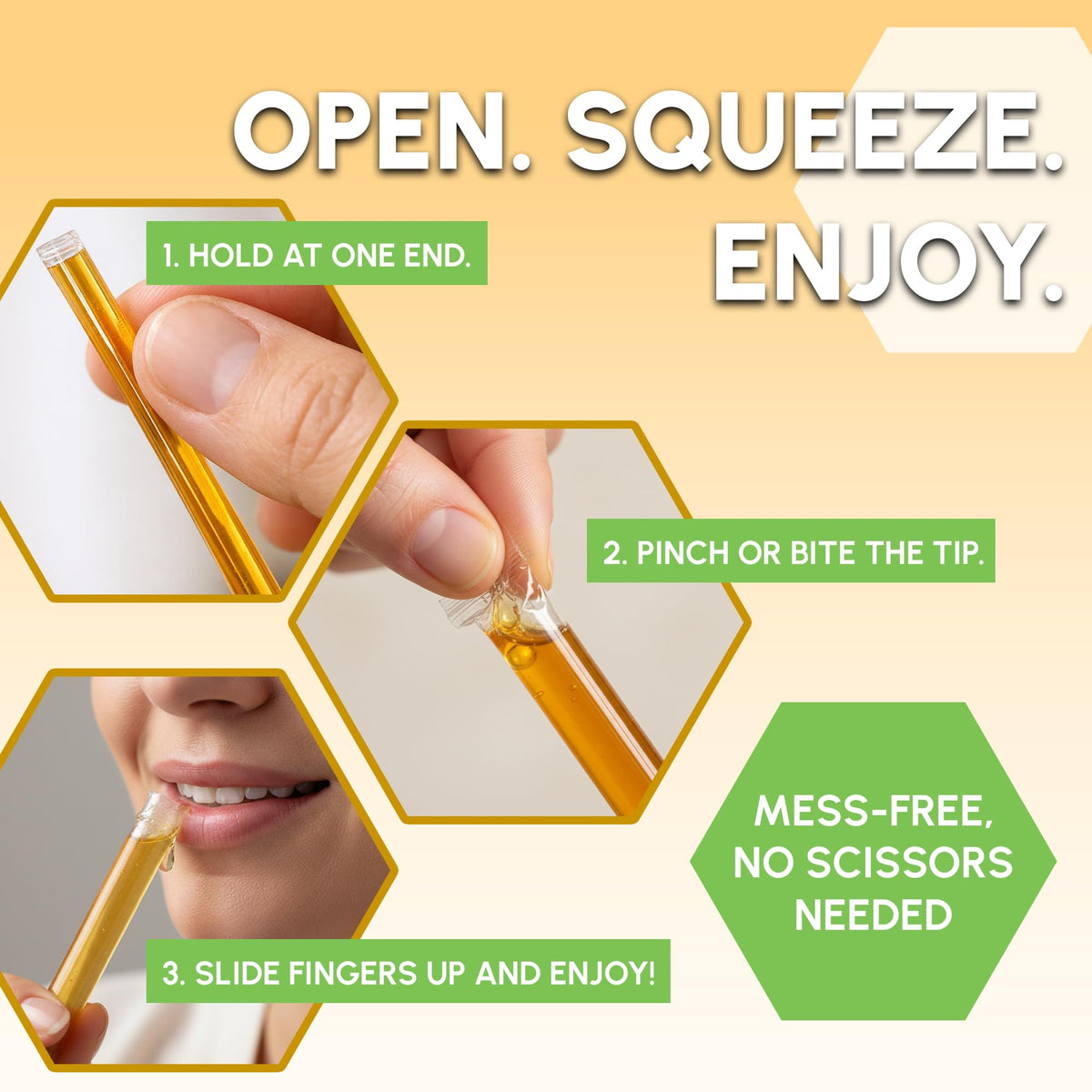 Snackathon Honey Sticks on-the-go sachets for snacks and quick energy.