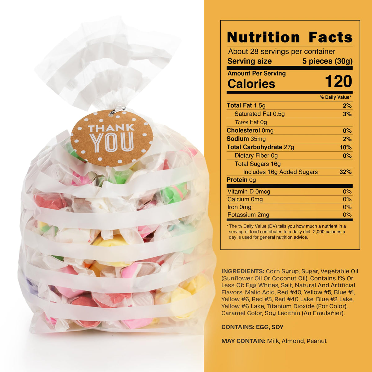Snackathon individually wrapped pieces stay fresh on the go