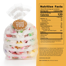 Snackathon individually wrapped pieces stay fresh on the go