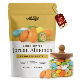 Snackathon Jordan almonds with pastel shells for celebrations