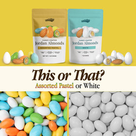 Snackathon Jordan almonds in a resealable bag preserve flavor