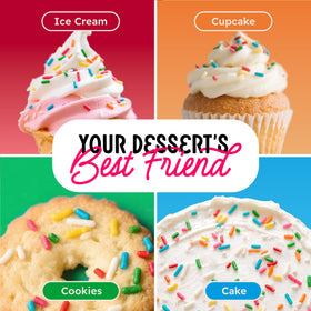 Snackathon Rainbow Sprinkles in kitchen use for versatile decorating