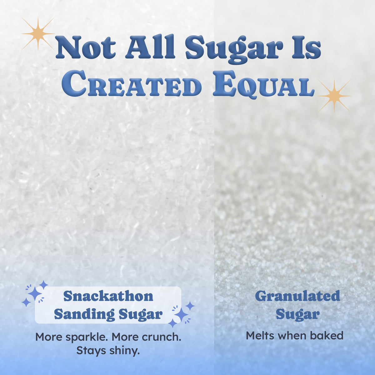 Snackathon sparkling sugar crystals for baking add shimmering crunch to desserts.