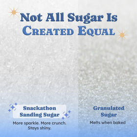 Snackathon sparkling sugar crystals for baking add shimmering crunch to desserts.