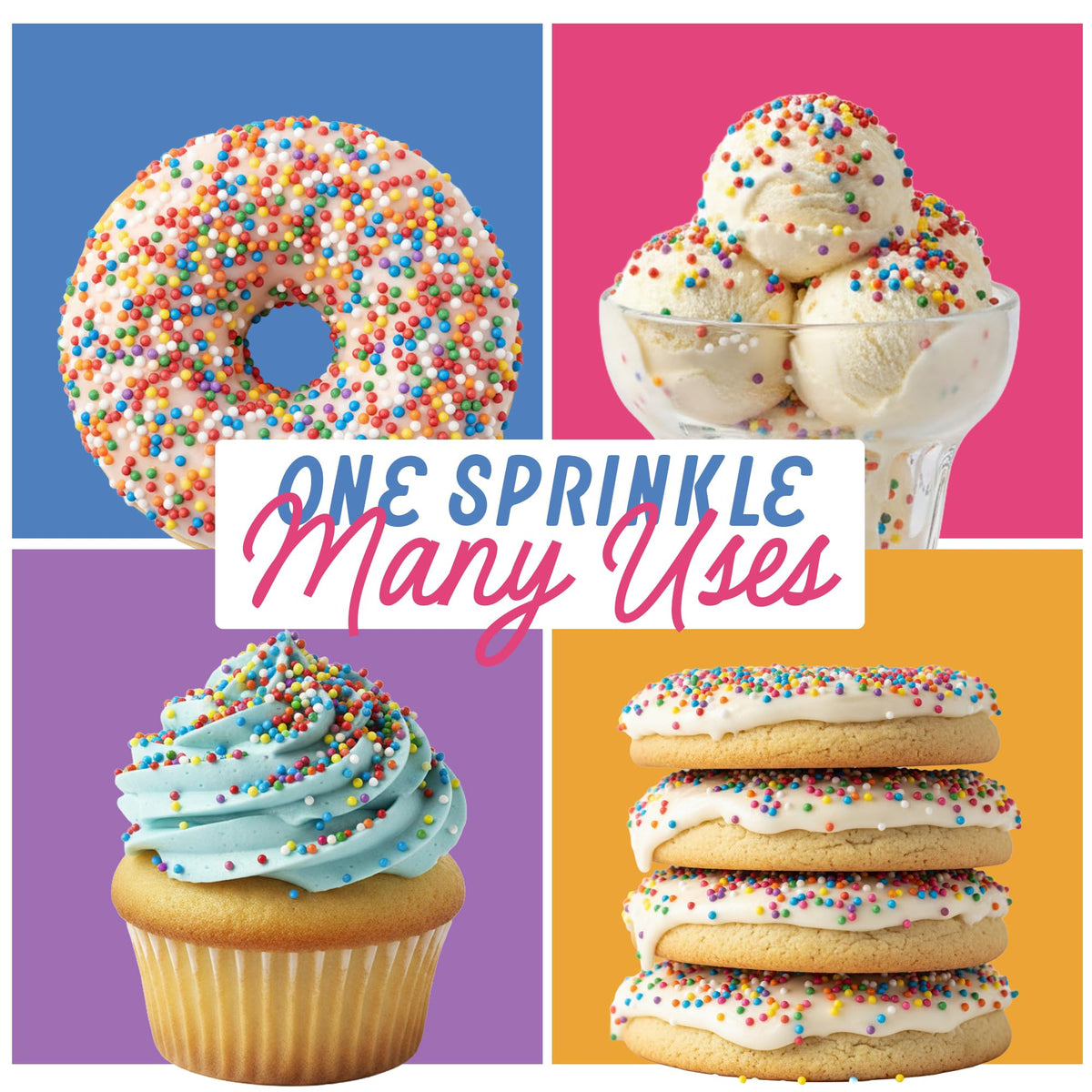 Snackathon Sprinkles ideal for cookies and cakes, brightening every bite