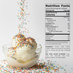Snackathon Sprinkles resealable bag keeps sprinkles dry and crisp