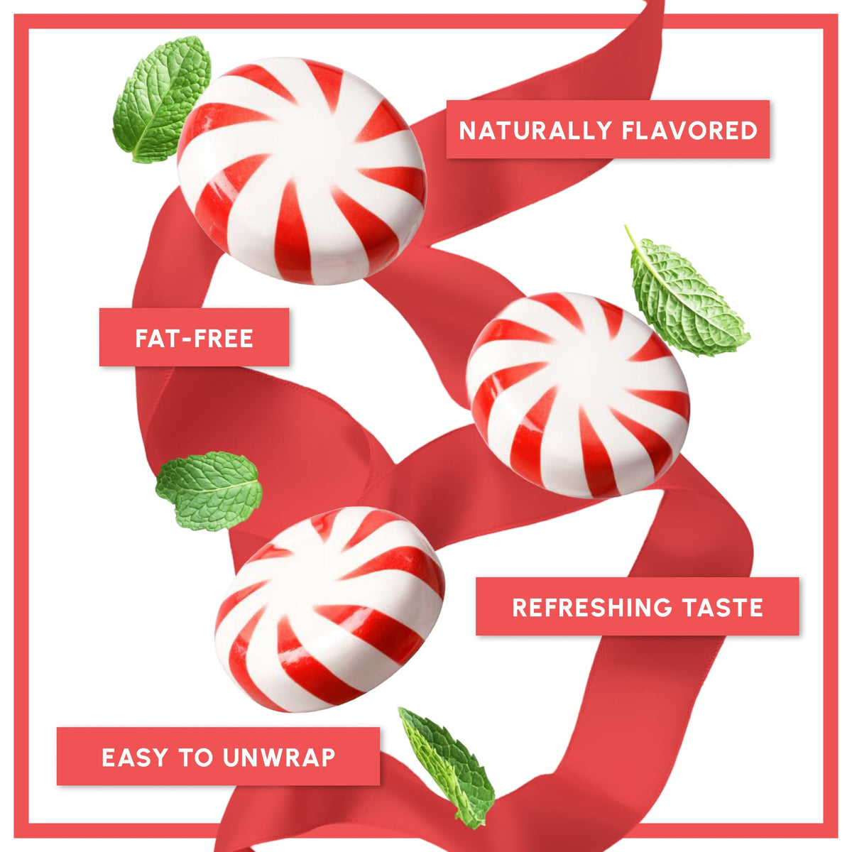 Snackathon Starlight Peppermint Individually wrapped candies preserve freshness on the go