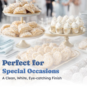 Snackathon sugar crystal crunch texture enhances frosting and icing with a crisp finish.