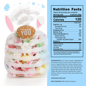 Snackathon candy-buffet-display provides eye-catching centerpiece for buffets.