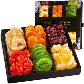 Snackberry Dried Fruit Gift Basket in a drawer box, ideal for celebrations.