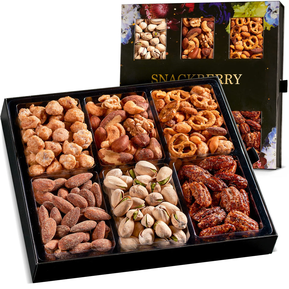 Snackberry holiday nuts drawer box premium gift ready for celebrations