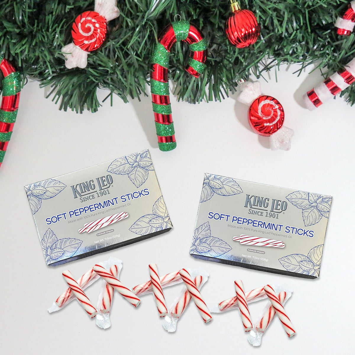 Snackivore King Leo Mints gift box, ready for gifting.