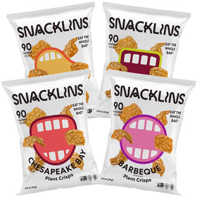 SNACKLINS Teriyaki plant-based crisps bag – sweet-savory, plant-based snacking