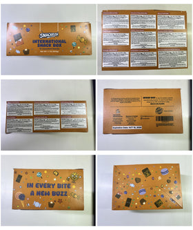 SnackRush factory-sealed snacks with labels ensure freshness and safety.