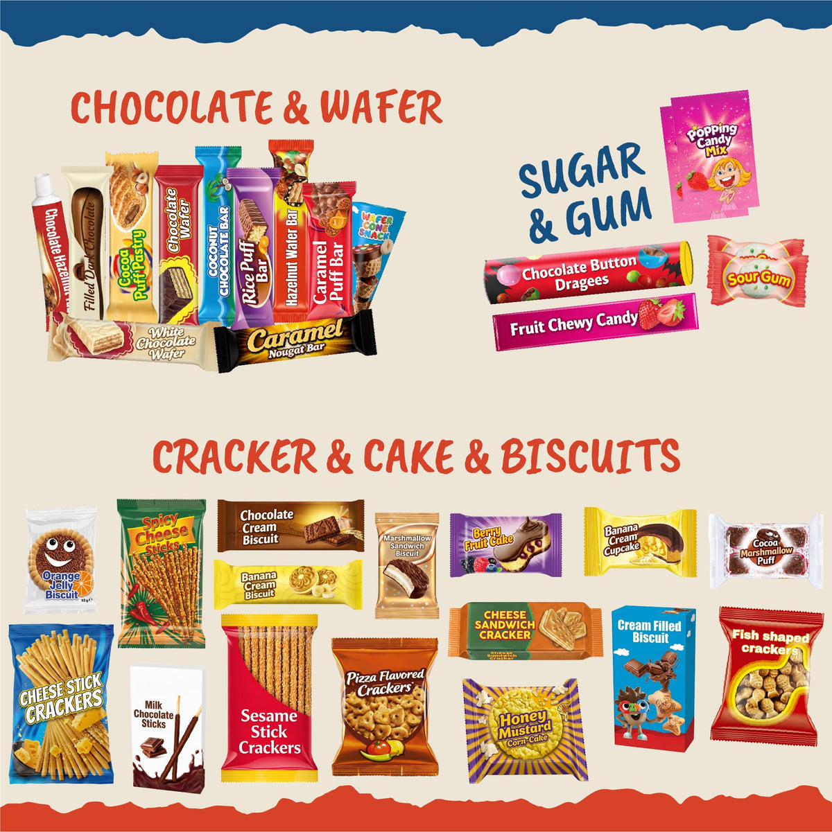 SnackRush gift-ready international snack box perfect for all ages