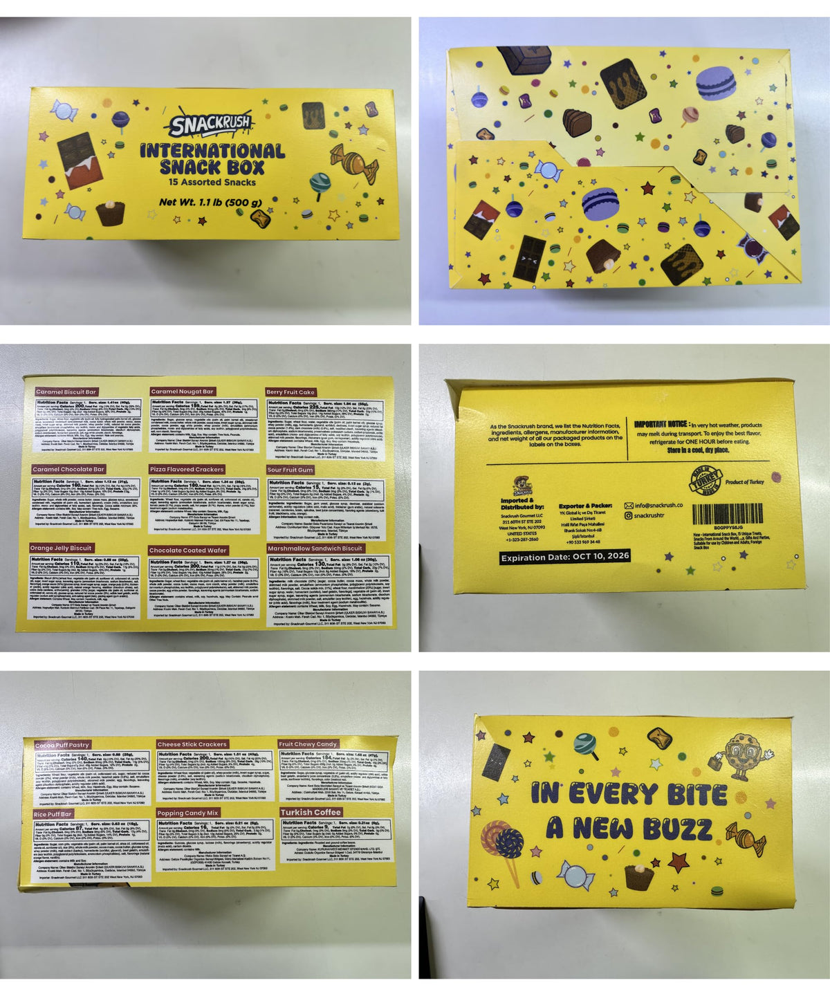 SnackRush gift-ready packaging suited for birthdays and celebrations.
