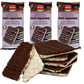 SNACKTERY dark chocolate rice cakes pack-front showing a shareable snack