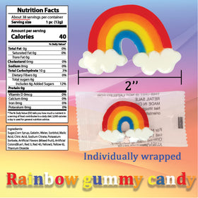 SNACKTERY Rainbow Gummies ideal as party favors in colorful packaging.