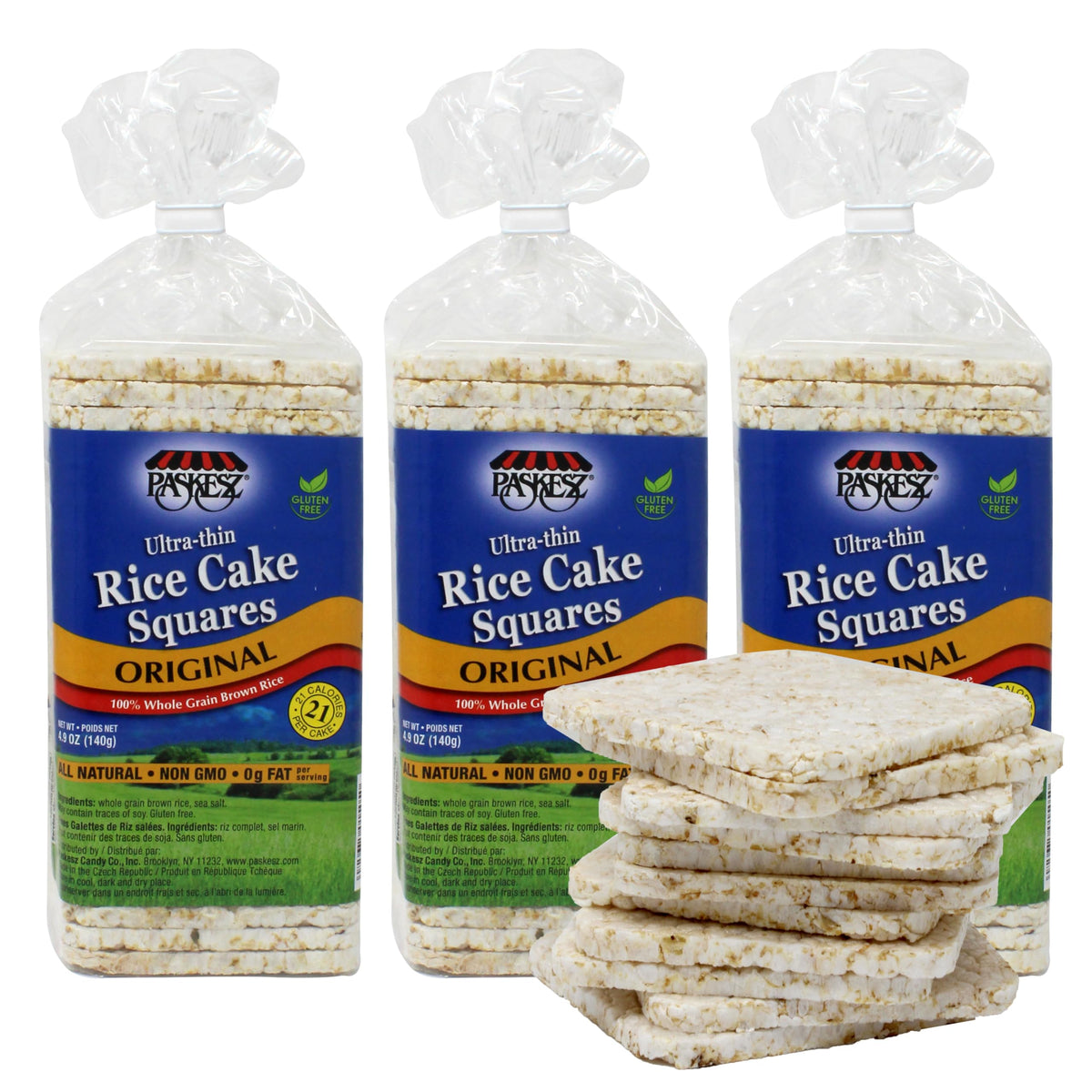 SNACKTERY Ultra Thin Rice Cakes salted packshot, a light, gluten-free snack you can enjoy on the go.