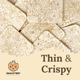 SNACKTERY Ultra Thin Rice Cakes salted toppings idea, show versatile snacking options.