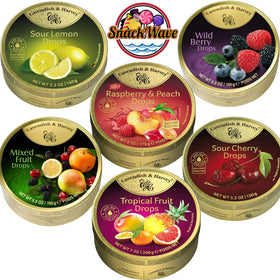 SnackWave Cavendish & Harvey raspberry and peach drops offer fruity delight.