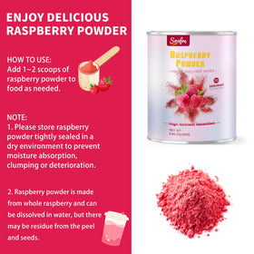 Snafre Raspberry Powder in baking mixes for cakes and cookies.