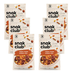 Snak Club Cajun Style Snack Mix hot peanuts close-up, perfect for on-the-go flavor.