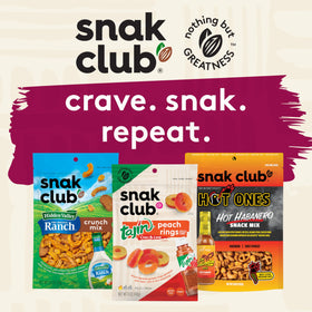 Snak Club Coconutty Cashews single-serve bag ready for travel.