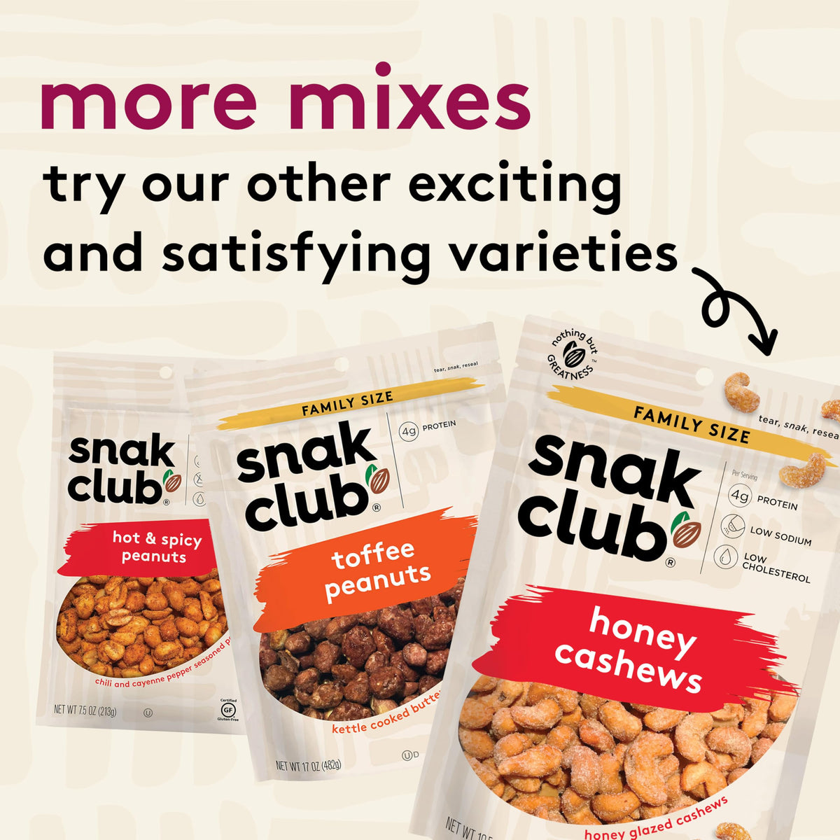 Snak Club Coconutty Cashews aroma, gluten-free option for snack time.