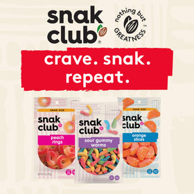Snak Club multi-pack display showcases value and variety.