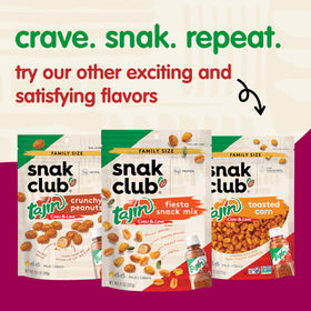 Snak Club packaging features kosher and gluten-free certifications for confidence.