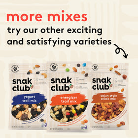 Gluten-free and kosher-certified Snak Club Mega Trail Mix for inclusive snacking.