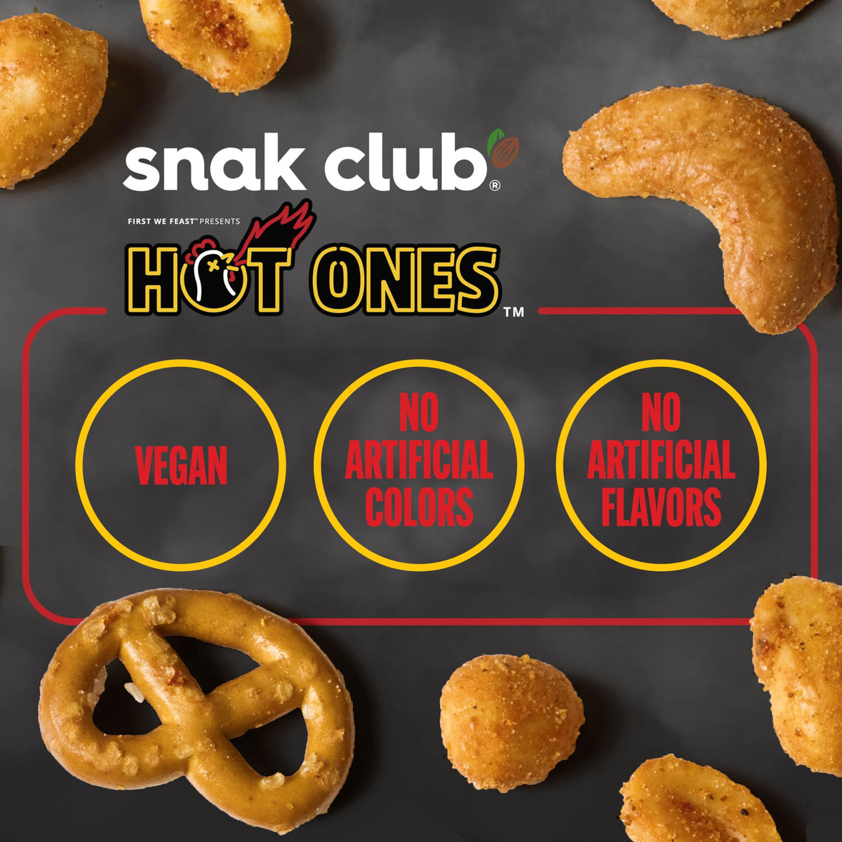 Snak Club snack mix toasted corn close-up for crunch.