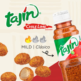 Snak Club Tajín Crunchy Peanuts resealable bag preserves freshness during snacking.