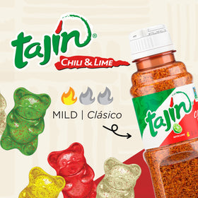 Snak Club Tajin Gummy Bears pineapple flavor with lime-salt accents.