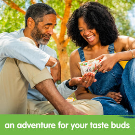 Snak Club Tajin Gummy Bears travel-friendly bag for on-the-go snacking.