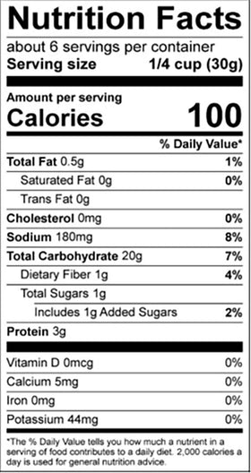 Snak Club Asian Style Snack Mix resealable bag preserves freshness during travel.