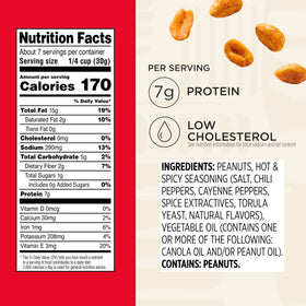 Snak Club Hot Spicy Peanuts ready for sharing at parties with bold crunch