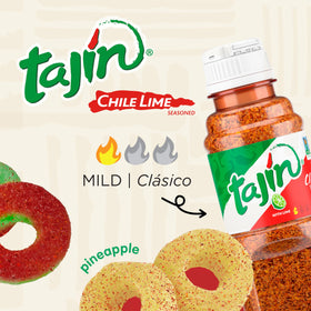 Snak Club Tajín Fruit Rings Pineapple flavor for a tropical bite.