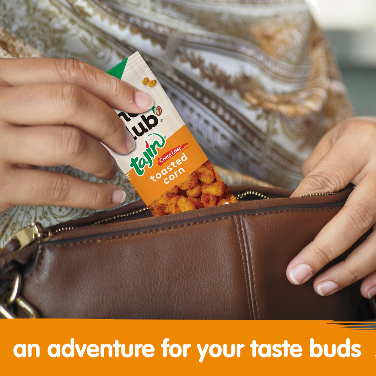 Snak Club Tajin Toasted Corn chili lime spice detail