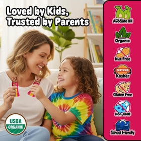 Snakkidz allergen-free facility label for safe snacking.