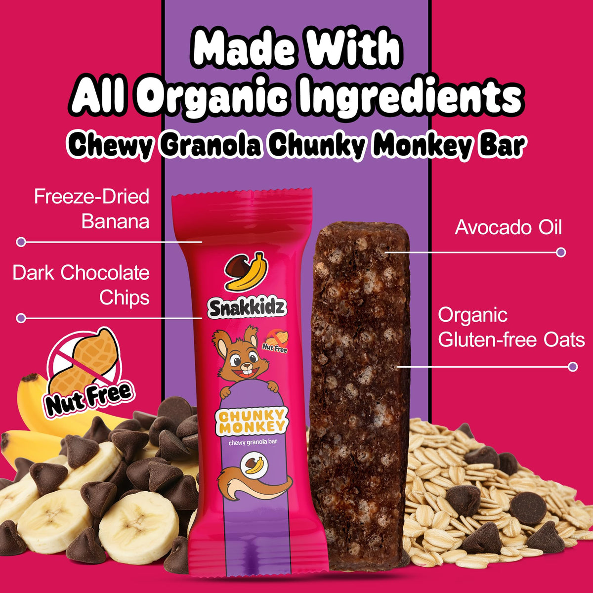 Snakkidz Low-sugar 6g per serving supports steady energy without crash.