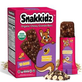 Snakkidz Organic Chewy Granola Bar for Kids offers wholesome energy for school snacks.