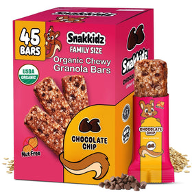Snakkidz organic chewy granola bar with avocado oil bite for on-the-go energy.
