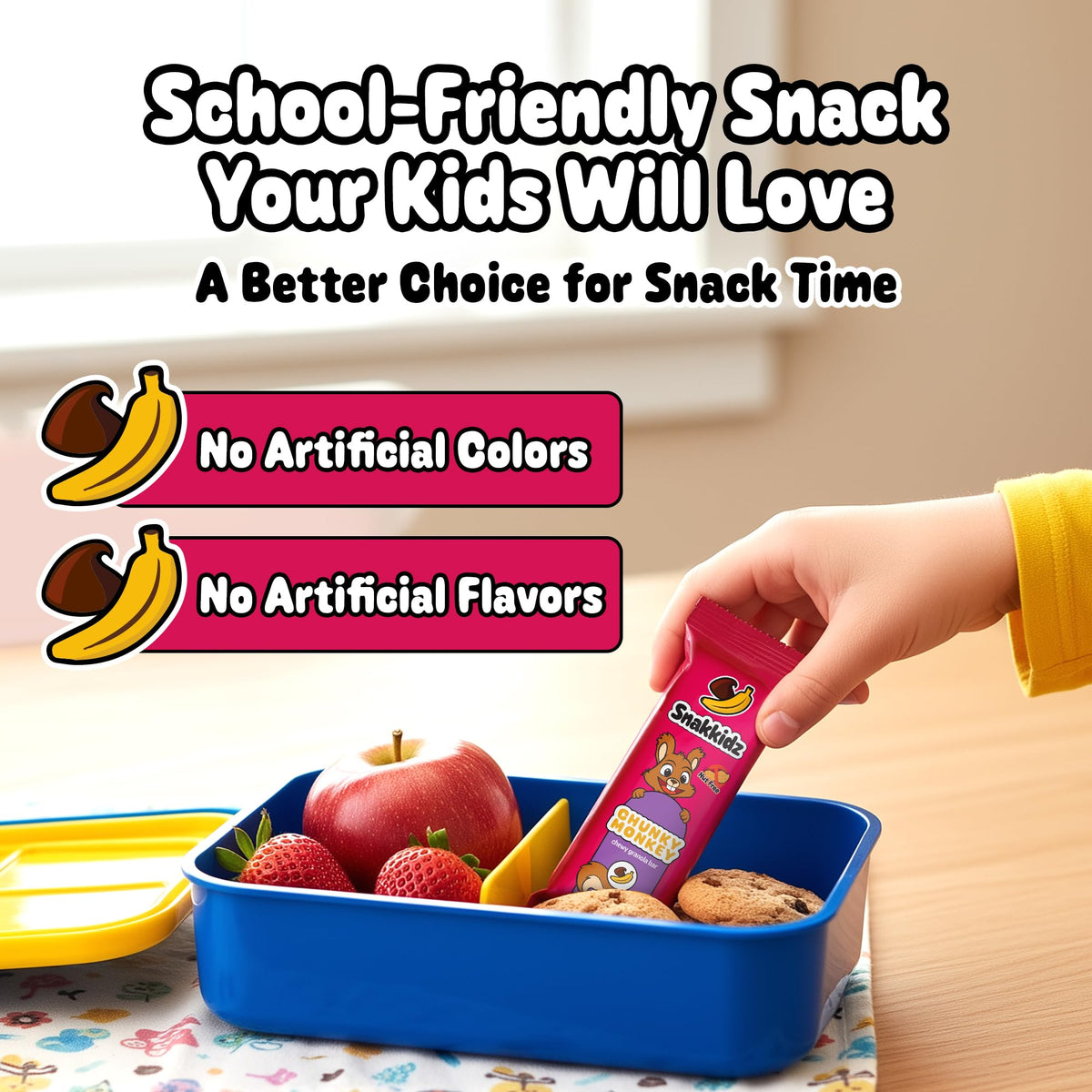 Snakkidz Vegan and Dairy-free ingredients offer inclusive options for various diets.