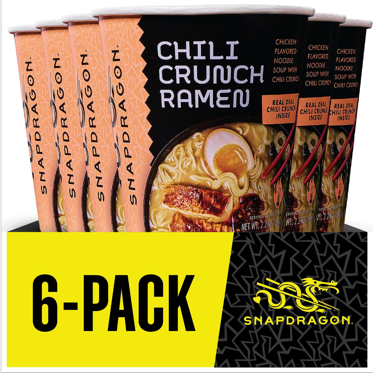 Snapdragon Chili Crunch Ramen Cup oil packet adds crispy, spicy finish