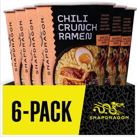 Snapdragon Chili Crunch Ramen Cup oil packet adds crispy, spicy finish