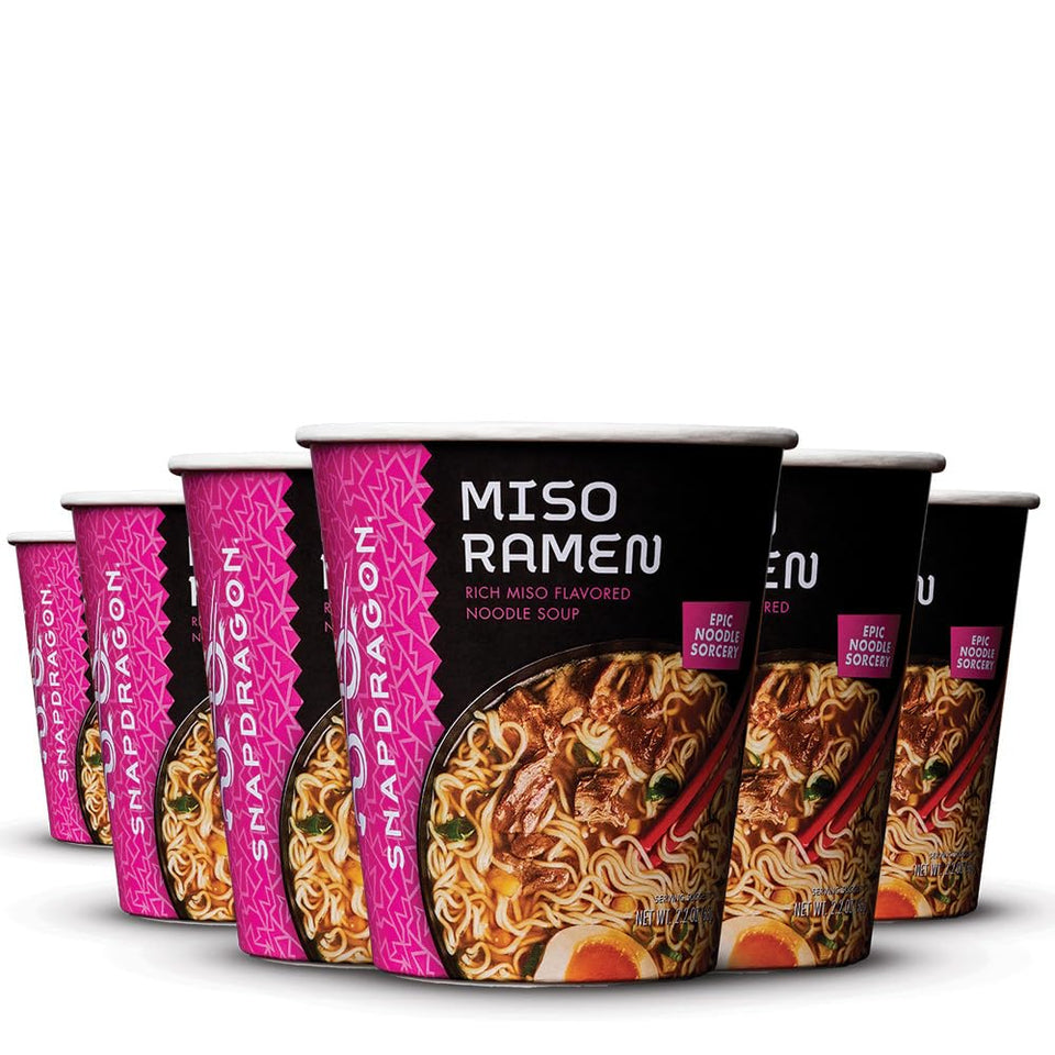 Snapdragon Miso Ramen Cup steaming noodles for a cozy quick meal