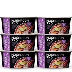 Snapdragon Mushroom Pho bowl six-pack display for quick meals